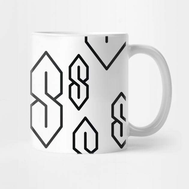 Cool S Symbol Pattern (Black) by inotyler